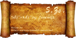 Sárközy Zsanett névjegykártya